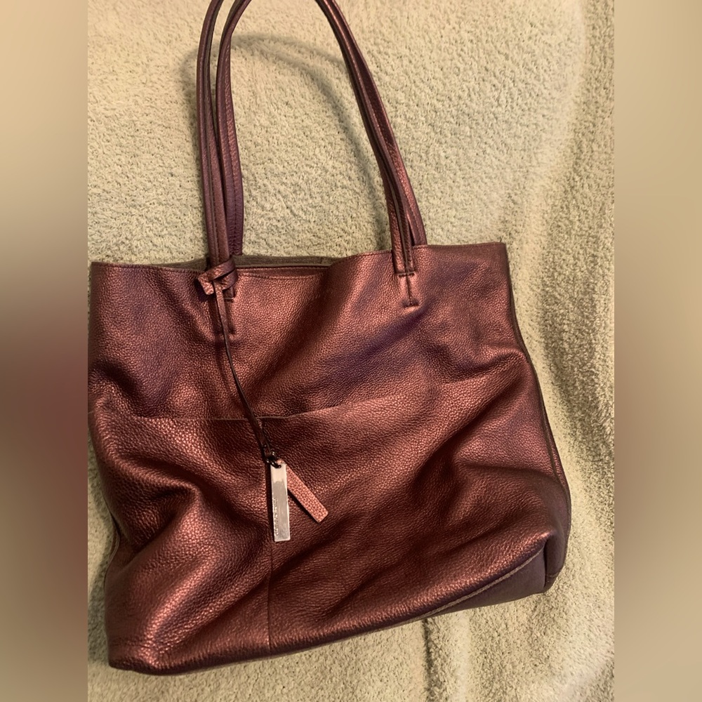 Vince Camuto metallic brown tote